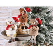 Set 3 figurine Ursuleti Craciun cm 9x6,5x17 H 