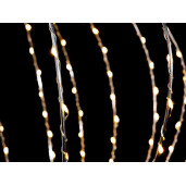 Sfera decorativa metal 192 leduri, 30 cm