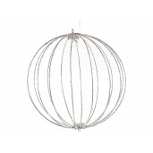 Sfera decorativa metal 240 leduri, 40 cm