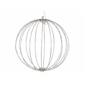 Sfera decorativa metal 240 leduri, 40 cm