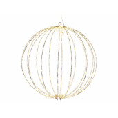 Sfera decorativa metal 240 leduri, 40 cm