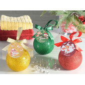 Set 3 geluri dus, cadou Craciun Ø 8 cm x 9,5 H, 3x240 ml