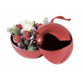 Ornament brad Craciun rosu 10 cm