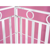 Banca gradina cu pergola fier alb 140x47x215 cm