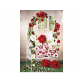Banca gradina cu pergola fier alb 140x47x215 cm