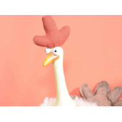 Set 2 figurine Pui textil multicolor 15,5x18,5x46H