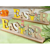 Set 2 decoratiuni Paste lemn multicolor 30x4.5x10.5 cm