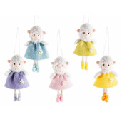 Set 5 figurine Oite Paste textil multicolor cm 7 x 13 H