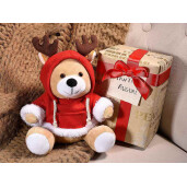 Figurina Ursulet textil multicolor 17x13x19 cm