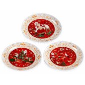 Set 6 farfurii Craciun portelan multicolor 20.5 cm