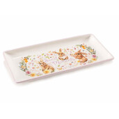 Platou Paste ceramica multicolora 30x14.5 cm