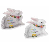 Set 2 platouri Paste Iepuras ceramica multicolora 23.5x23 cm