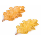 Set 2 tavi decorative ceramica Frunze 22,5 x 13 x 3,5 H