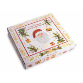 Platou Craciun ceramica multicolora cm 20 x 26 H