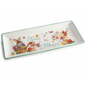 Platou Paste ceramica multicolora cm 30,5 x 14,5 H