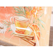 Set 6 platouri sticla multicolora 25x15 cm