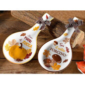 Suport lingura ceramica multicolora Dovleac cm 12 x 24 H