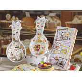 Suport lingura ceramica multicolora Sweets cm 11,5 x 24 H