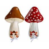 Set 2 suporturi linguri ceramica multicolora Ciupercute cm 13 x 22,5 H
