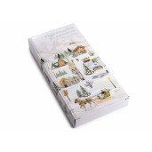 Set 2 suporturi linguri Craciun Village ceramica multicolora cm 11,5 x 24,5 H