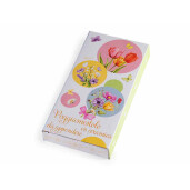 Suport lingura ceramica multicolora Flowers 11,5 x 24,5 H