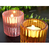 Set 12 candele sticla 5.5x6 cm