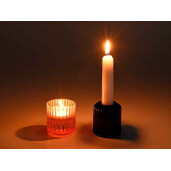 Set 12 candele sticla 5.5x6 cm