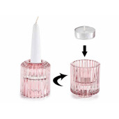 Set 9 candele sticla 5.5x6 cm