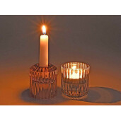 Set 9 candele sticla 5.5x6 cm
