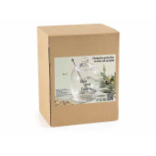 Borcan depozitare cu lingurita Ø 10 cm x 14 H, 13,5 H
