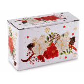 Suport servetele Craciun ceramica multicolora cm 11,5 x 4,5 x 7 H