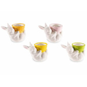 Set 4 suporturi oua Paste portelan multicolor 10x6x7.5 cm