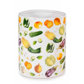 Borcan decorativ, depozitare ceramica Ø 10,5 cm x 13,5 H