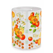 Set 4 borcane ceramica multicolora 10.5x13.5 cm