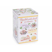 Borcan decorativ, depozitare ceramica multicolora Ø 8 cm x 12,5 H