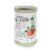 Set 3 borcane ceramica multicolora Ø 8 cm x 12,5 H