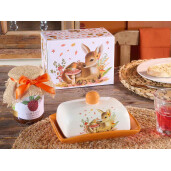 Untiera ceramica multicolora cm 17 x 12 x 8,5 H