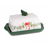 Untiera Craciun ceramica multicolora cm 19,5 x 12,5 x 10 H