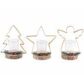 Set 3 candele Craciun 15.5x9x16.5 cm