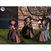 Figurina Halloween Vrajitoare Befana cu recipient pentru dulciuri II 8x7,5x23 H