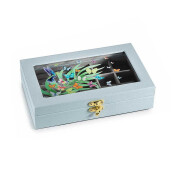 Set 2 cutii bijuterii compartimentate Flowers cm 22,5 x 14 x 5 H