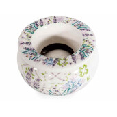 Set 3 scrumiere antivant ceramica decor Flori 3 x Ø 10 cm x 6 H