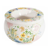 Set 3 scrumiere antivant ceramica decor Flori 3 x Ø 10 cm x 6 H