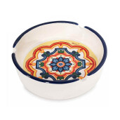 Scrumiera ceramica multicolora Majolica II Ø 11,5 cm x 3,5 H
