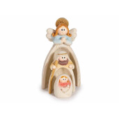 Figurine religioase polirasina multicolora cm 4,5 x 3 x 8 H