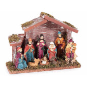 Figurina religioasa polirasina multicolora cu led 20x7.5x15 cm