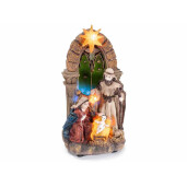 Figurina Nasterea Domnului polirasina cu led 11x8x22 cm