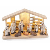 Figurina Nasterea Domnului polirasina multicolora 30x10x17 cm