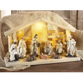 Figurina Nasterea Domnului polirasina multicolora 30x10x17 cm