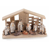 Figurina Nasterea Domnului polirasina multicolora 30x10x17 cm